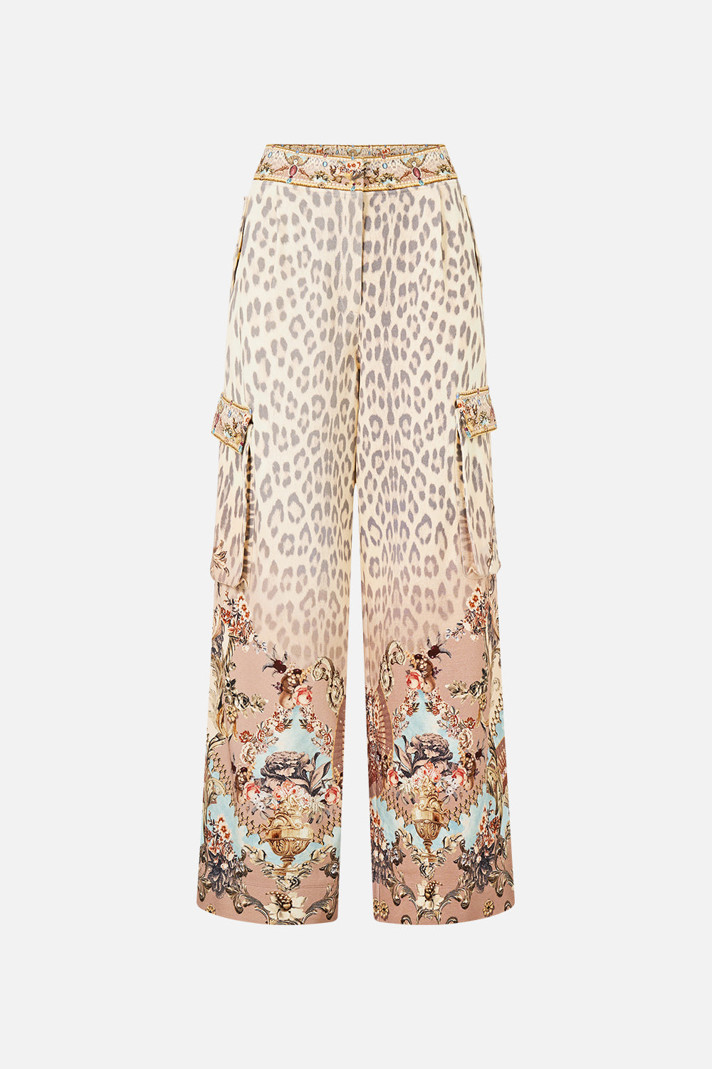 The CAMILLA RACER BACK TOP WITH OVERLAY HOWDY GAUDI in our  print.