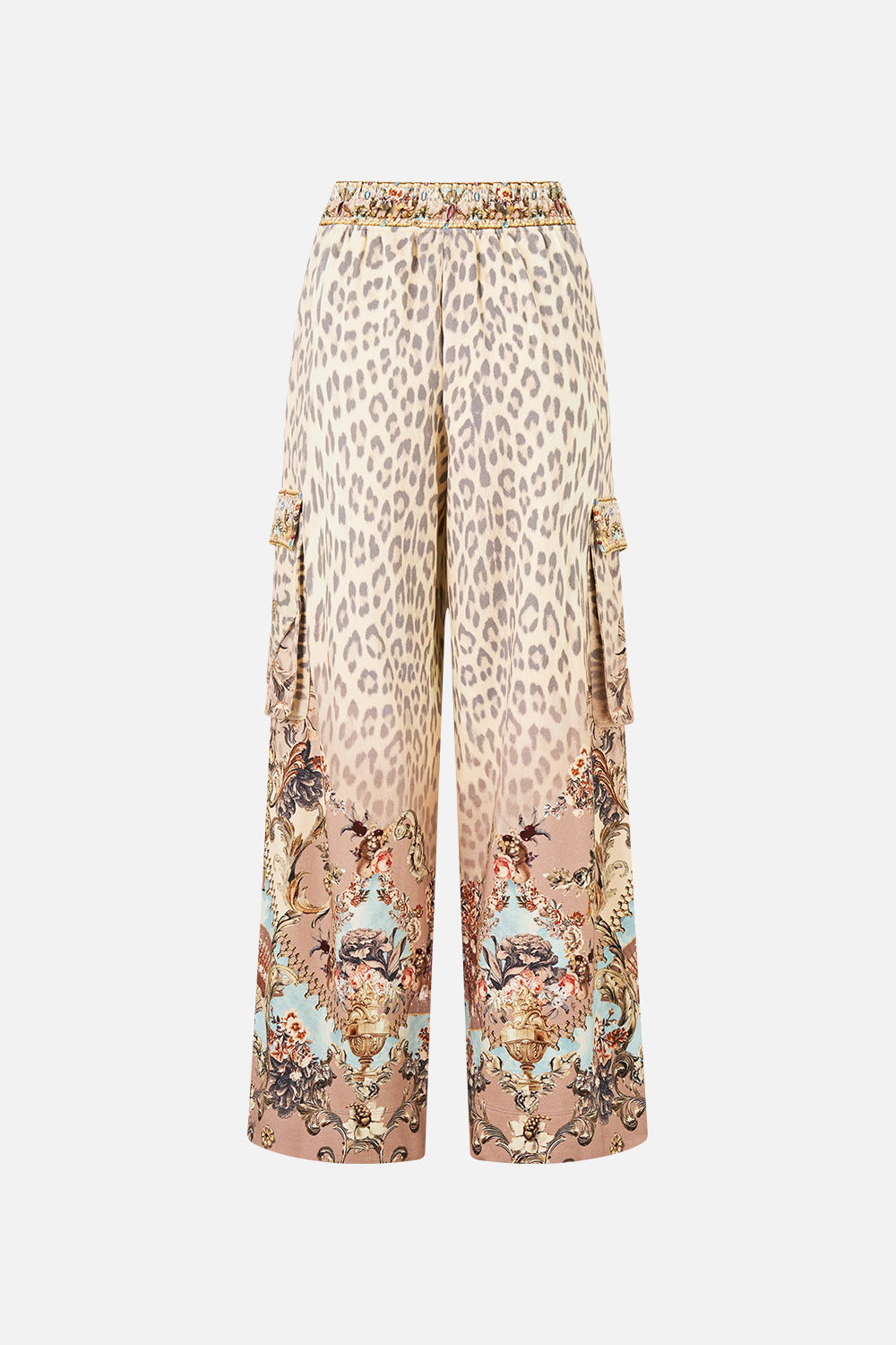 The CAMILLA RACER BACK TOP WITH OVERLAY HOWDY GAUDI in our  print.