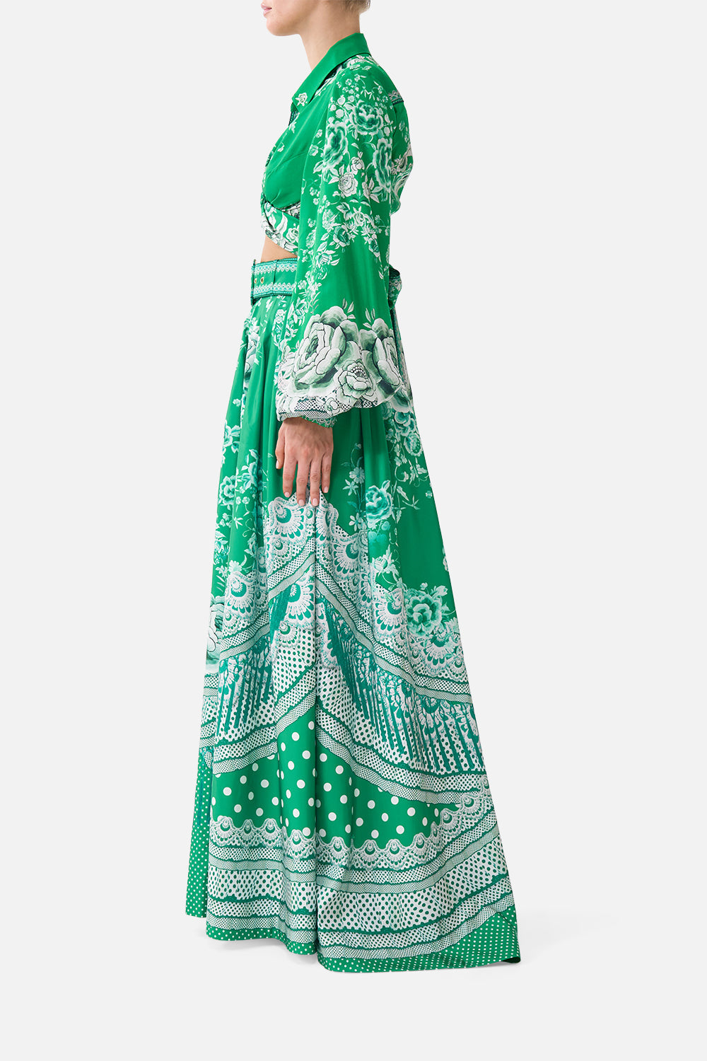 The CAMILLA RELAXED PLACKET DETAIL SHIRT FLAMENCO FOLKLORE in our  print.