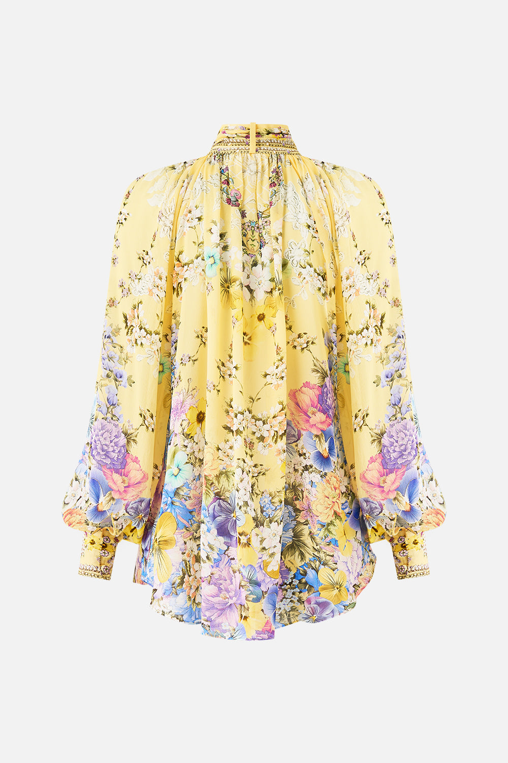 DETACHABLE PUSSY BOW RAGLAN BLOUSE DARLING BUDS