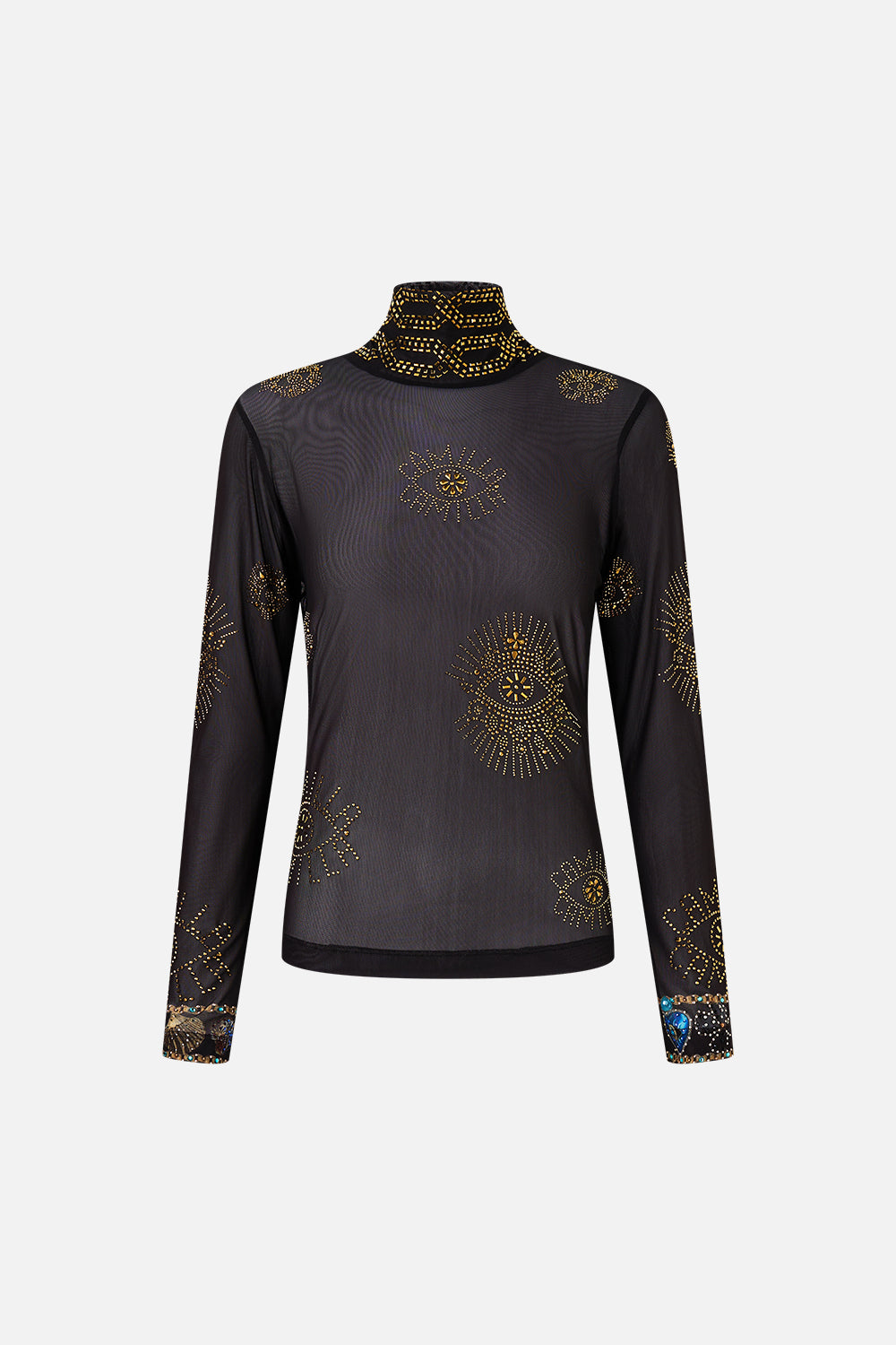 MESH TURTLE NECK AMULETS AND ALCHEMY