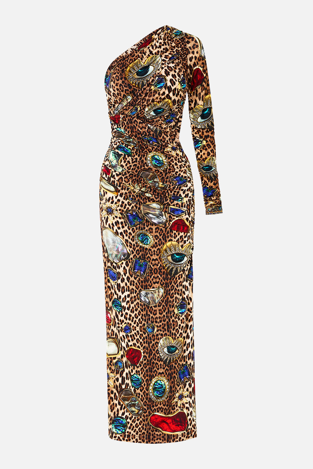 ONE SHOULDER JERSEY CUT OUT DRESS NAZAR NIRVANA