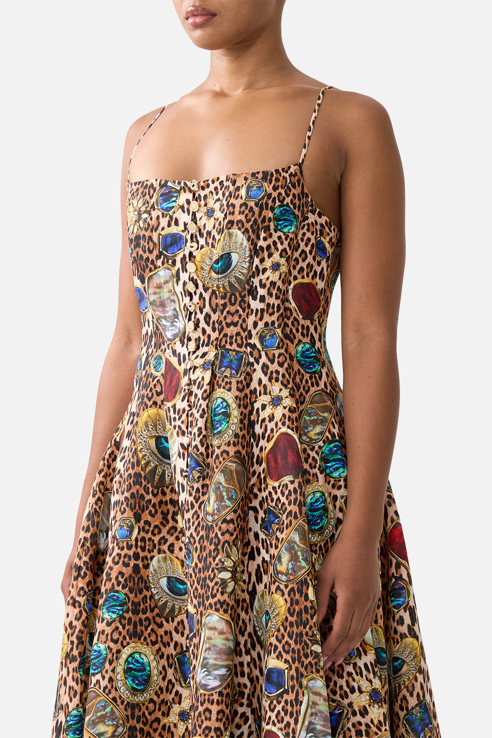 CORSET DRESS WITH LONG FLARED SKIRT NAZAR NIRVANA