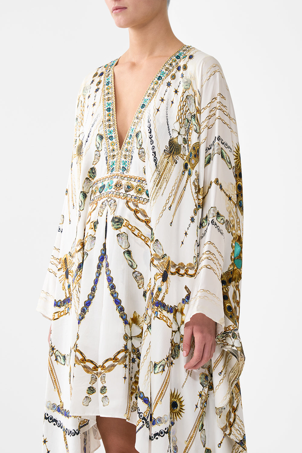 SHORT KAFTAN WITH WAIST TAB CHAIN GANG