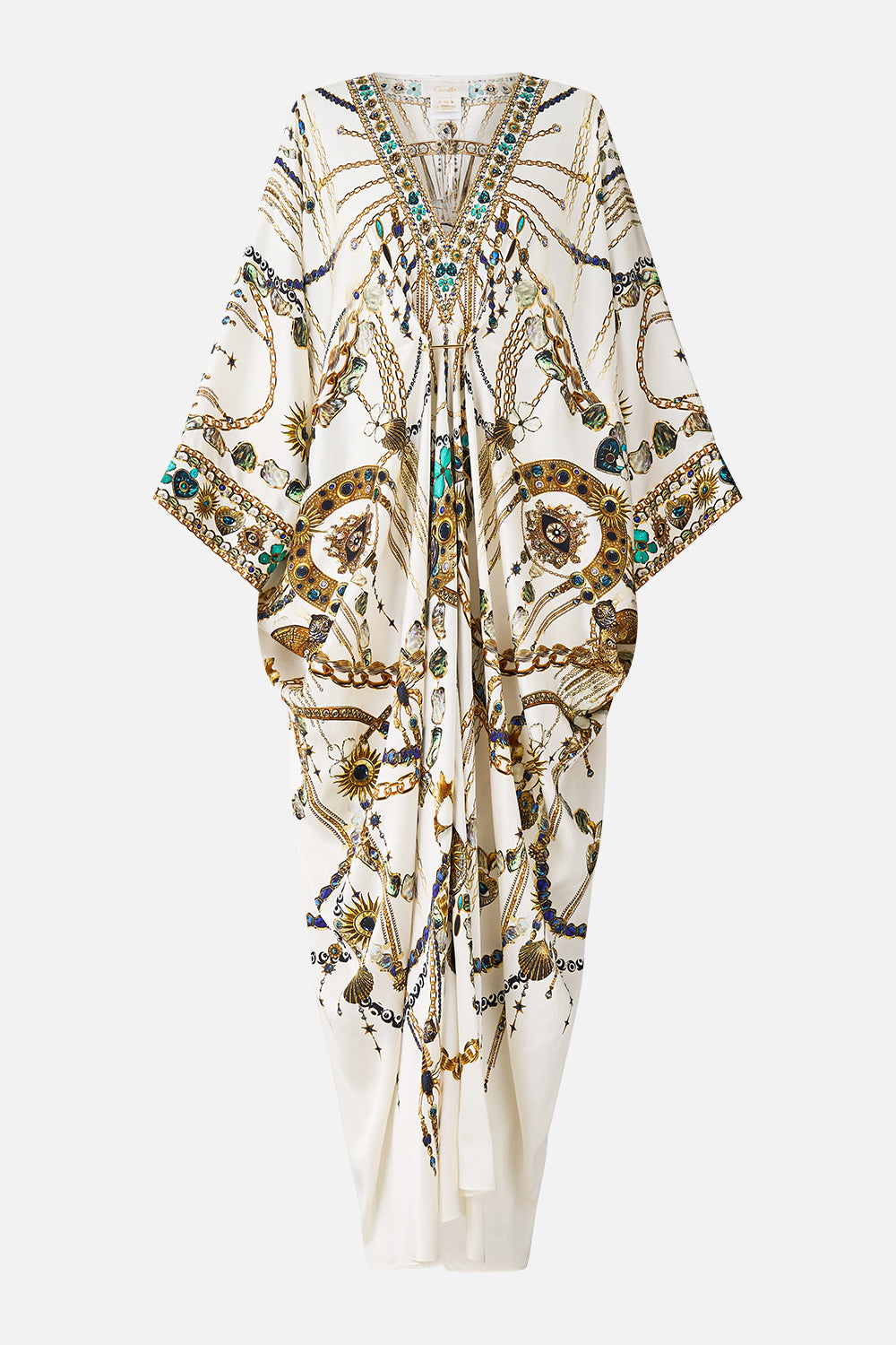 PIERCED V NECK KAFTAN CHAIN GANG