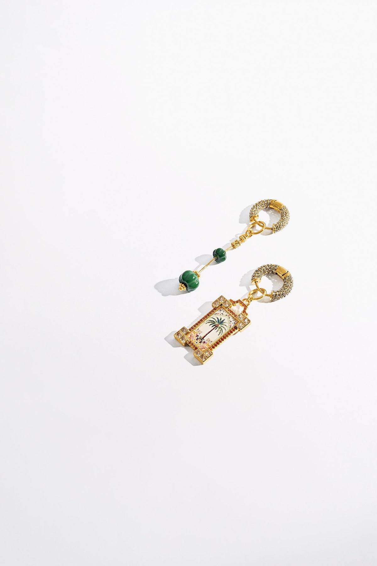 SULTANS, SCRIBES & SHAMANS CHARM EARRINGS GOLD