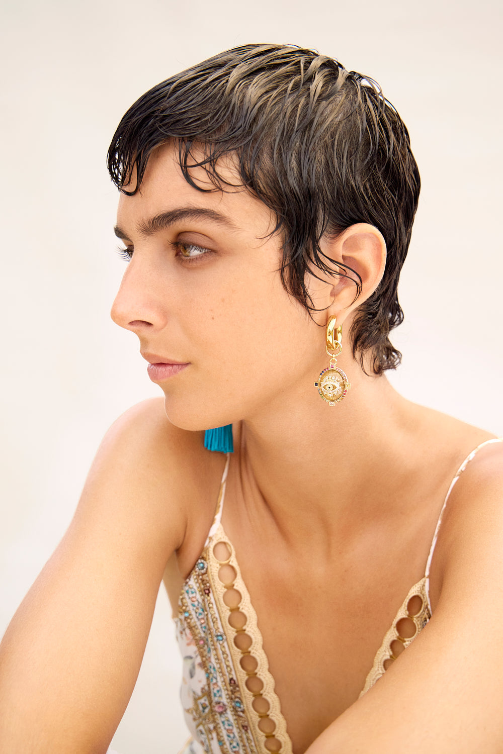 SULTANS, SCRIBES & SHAMANS TASSEL EARRINGS GOLD