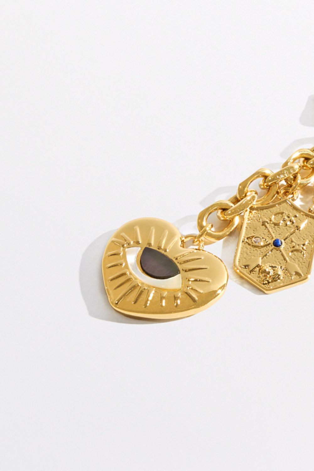 BOHEMIAN BABYLON KEYRING WITH CHARMS GOLD