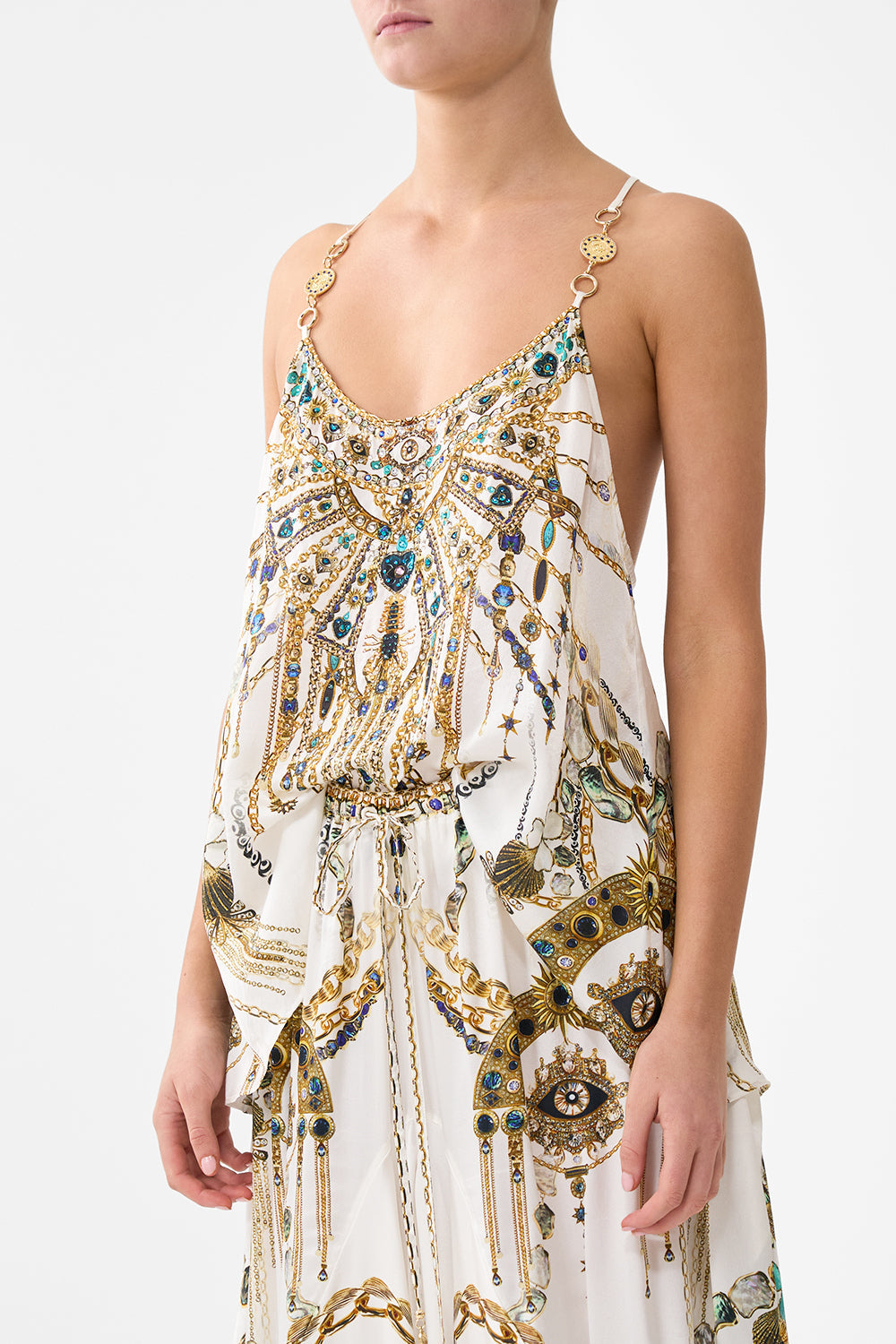 T-BACK SHOESTRING TOP CHAIN GANG