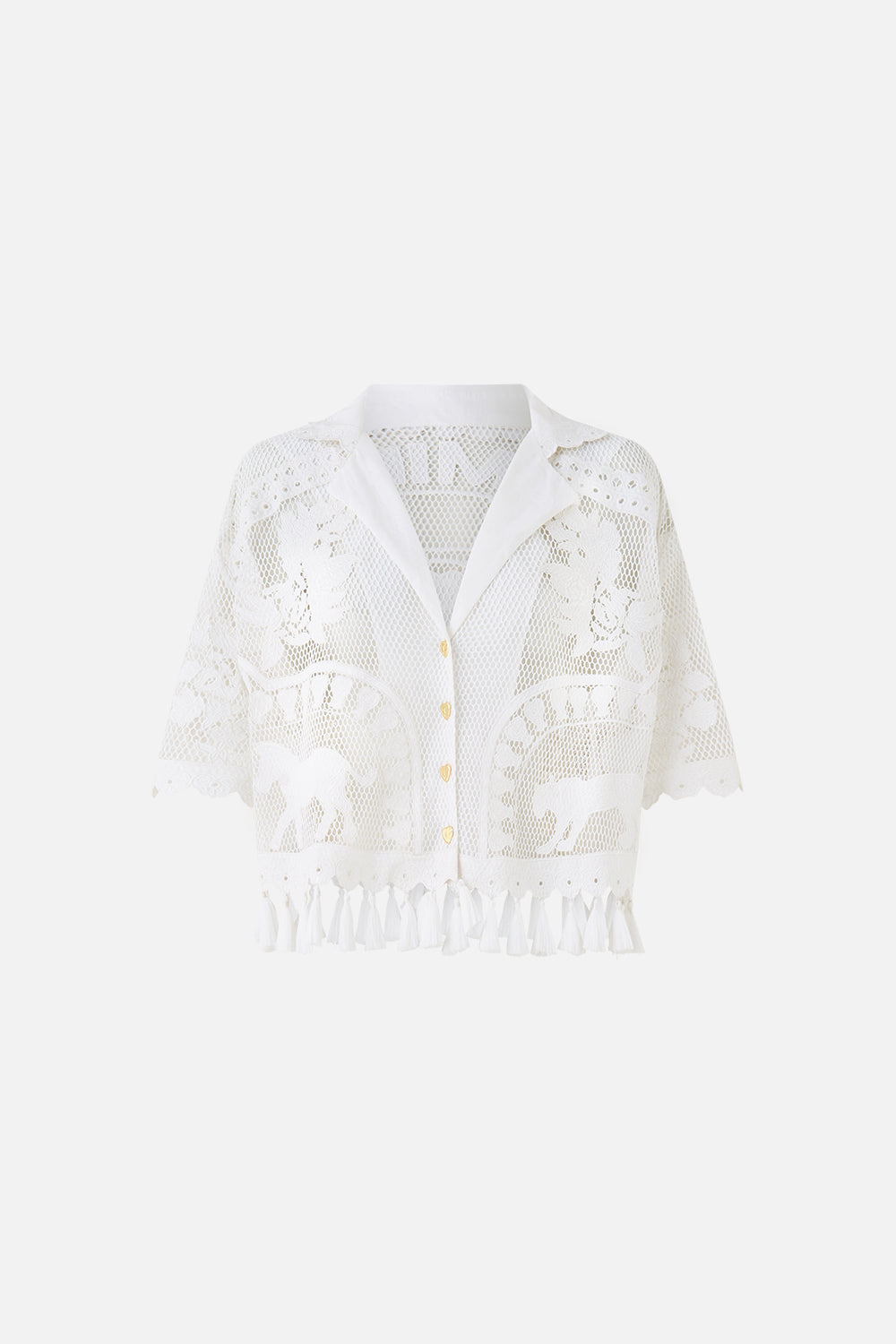 The CAMILLA LONG SILK CRINKLE CHIFFON SCARF THE HUM OF THE ALHAMBRA in our  print.
