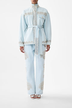 ALIKA ISTANBUL ALCHEMY HIGH NECK JACKET DENIM