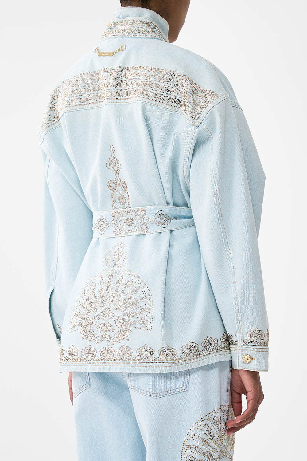 ALIKA ISTANBUL ALCHEMY HIGH NECK JACKET DENIM