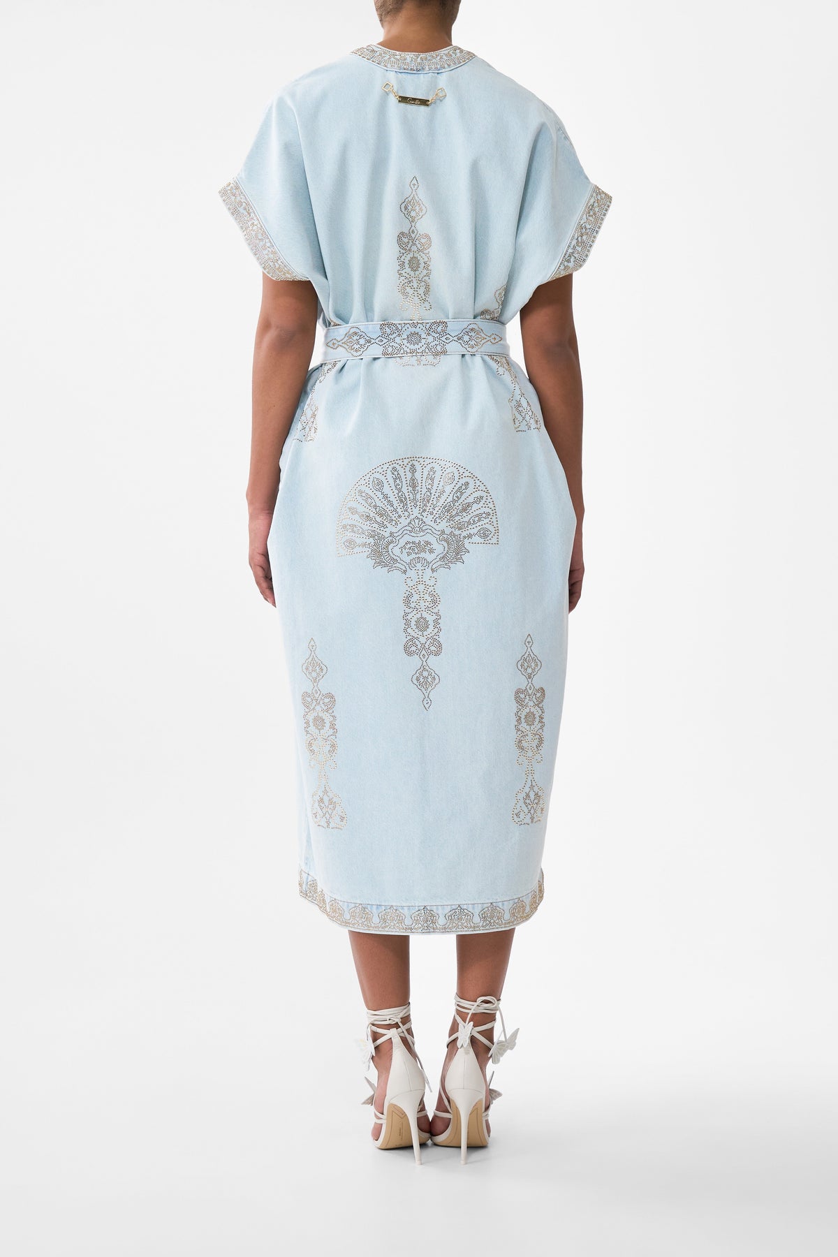 ALIKA ISTANBUL ALCHEMY BELTED KAFTAN DENIM