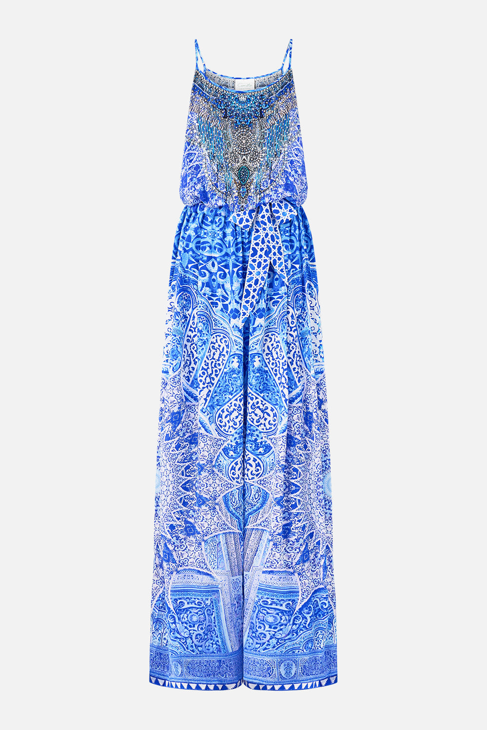 The CAMILLA STRAIGHT LEG PANT MEET ME IN MALLORCA in our  print.
