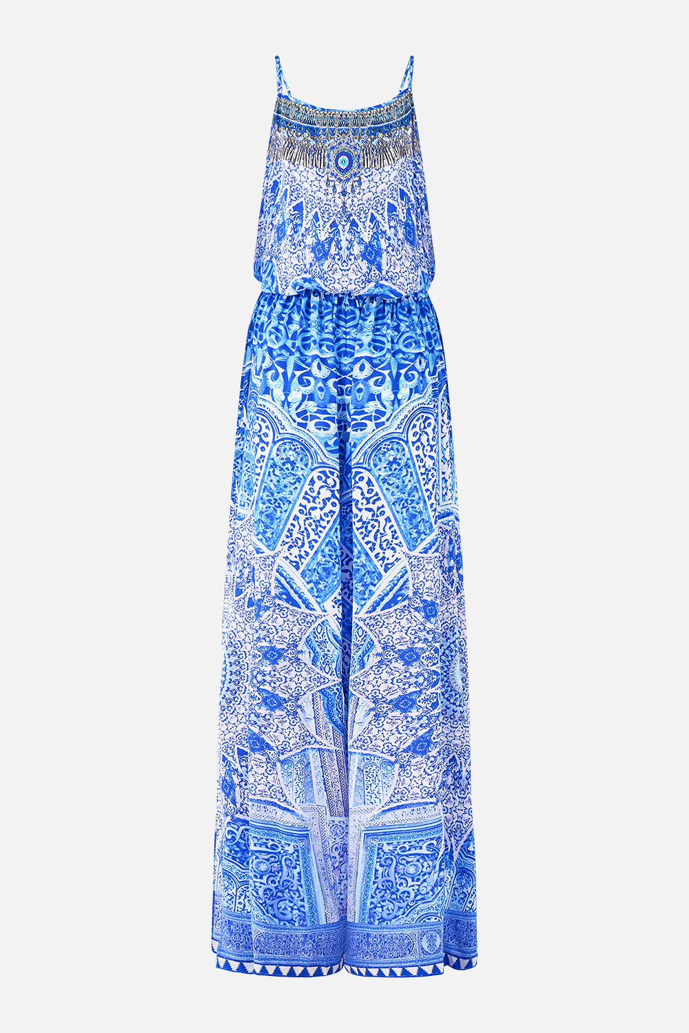 The CAMILLA ELENA LACE UP FRONT POINTED SLINGBACK DE NADA GRANADA in our  print.