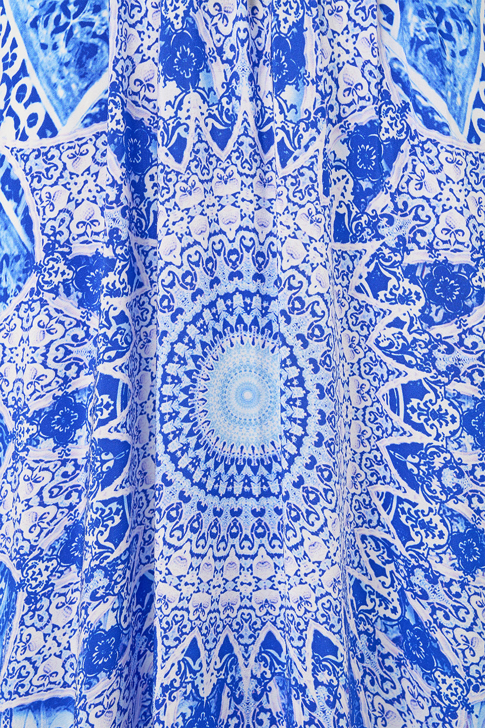 The CAMILLA SLIM FIT ROUND NECK T-SHIRT - BLACK FELINE FOLKLORE in our  print.
