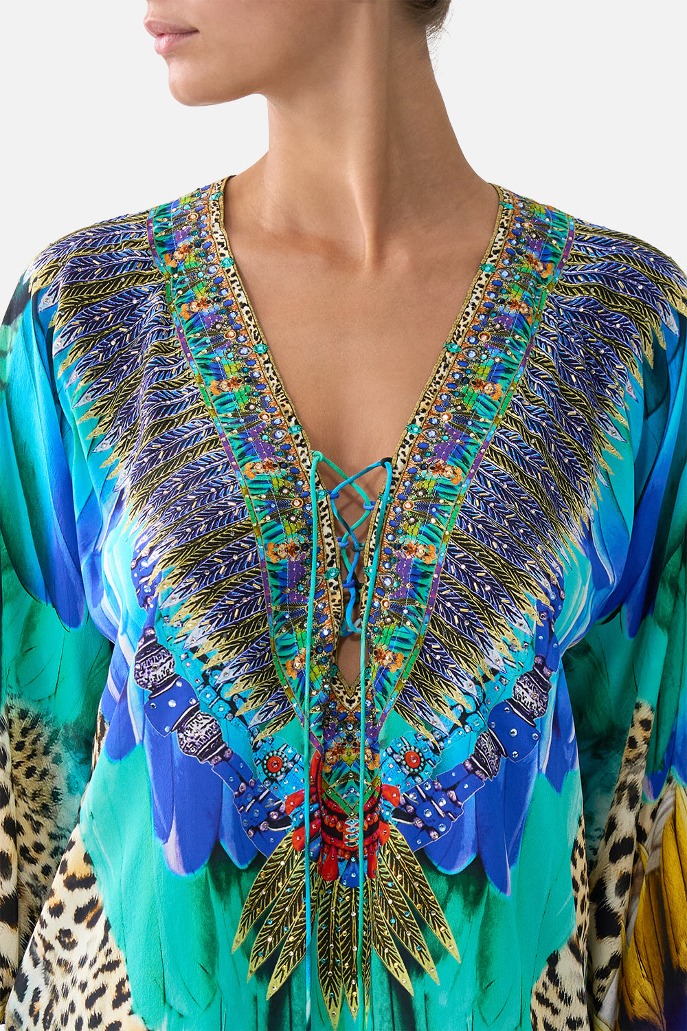 The CAMILLA COIN AND PHONE PURSE LADY LIMONADA in our LADY LIMONADA print.