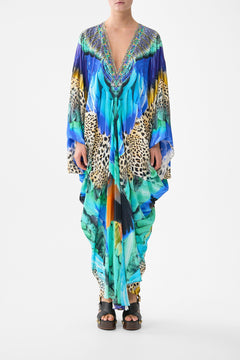T SHAPE LONG KAFTAN JUNGLE FLIGHT
