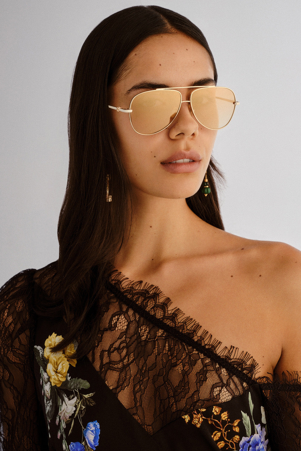 The CAMILLA DEEP V NECK HARDWARE SHORT KAFTAN COSMIC ZOOLOGY in our  print.