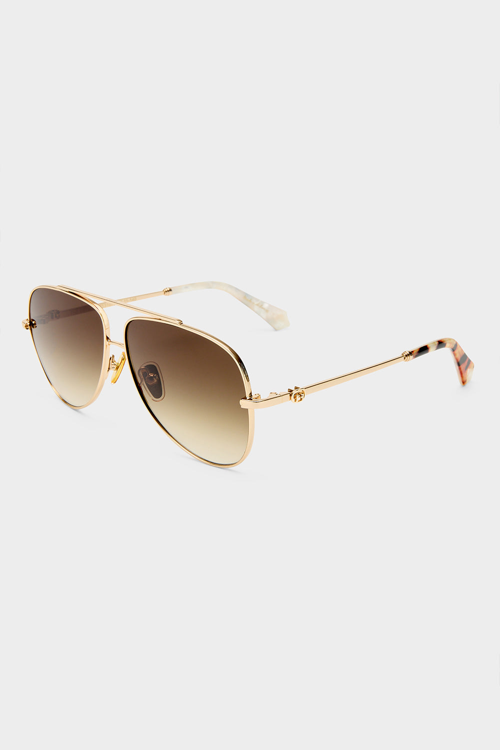 THE VOYAGE SUNGLASSES GOLD / LEOPARD