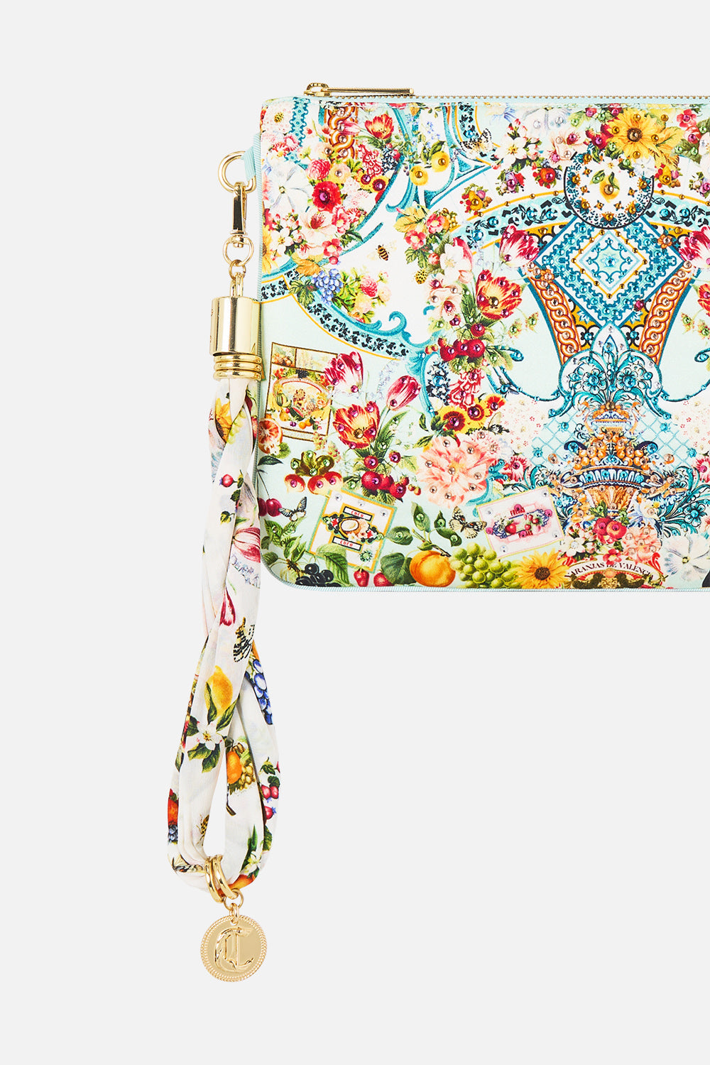 The CAMILLA TRAPEZE TIERED DRESS TORERO LIBERTINE in our  print.