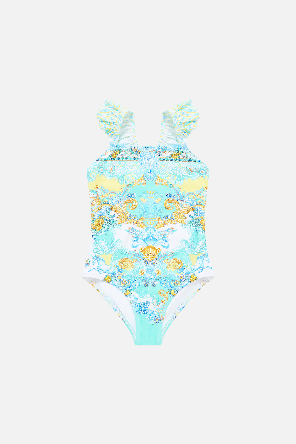 The CAMILLA CROPPED RELAXED SHIRT TORERO LIBERTINE in our  print.