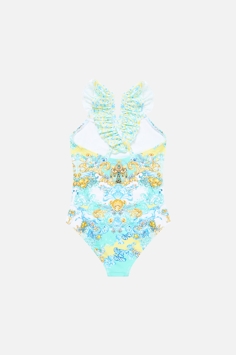 The CAMILLA CROPPED RELAXED SHIRT TORERO LIBERTINE in our  print.