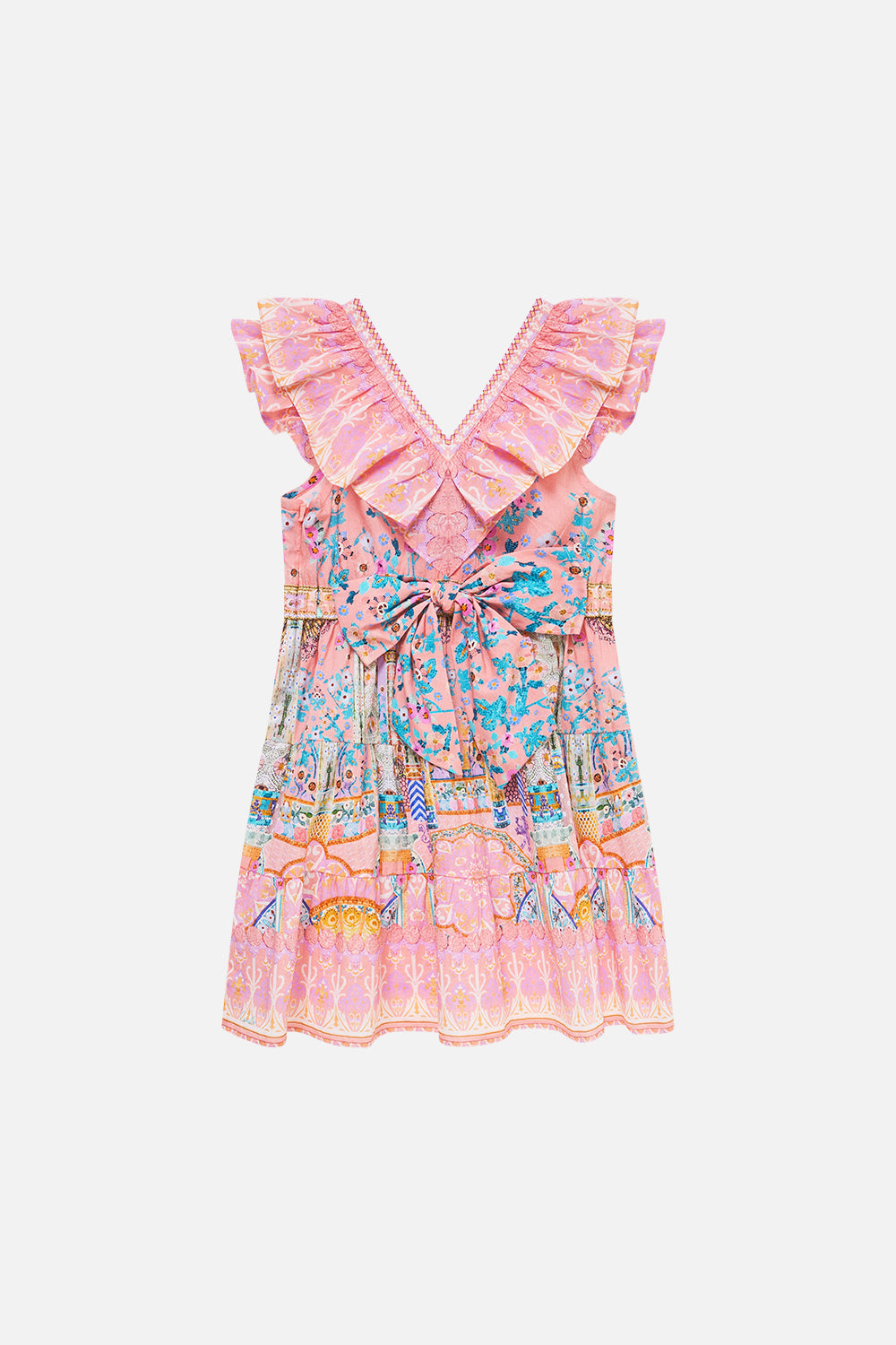 The CAMILLA LONG SLEEVE OVERSIZED SHIRT MAGIC OF THE MERCADO in our  print.