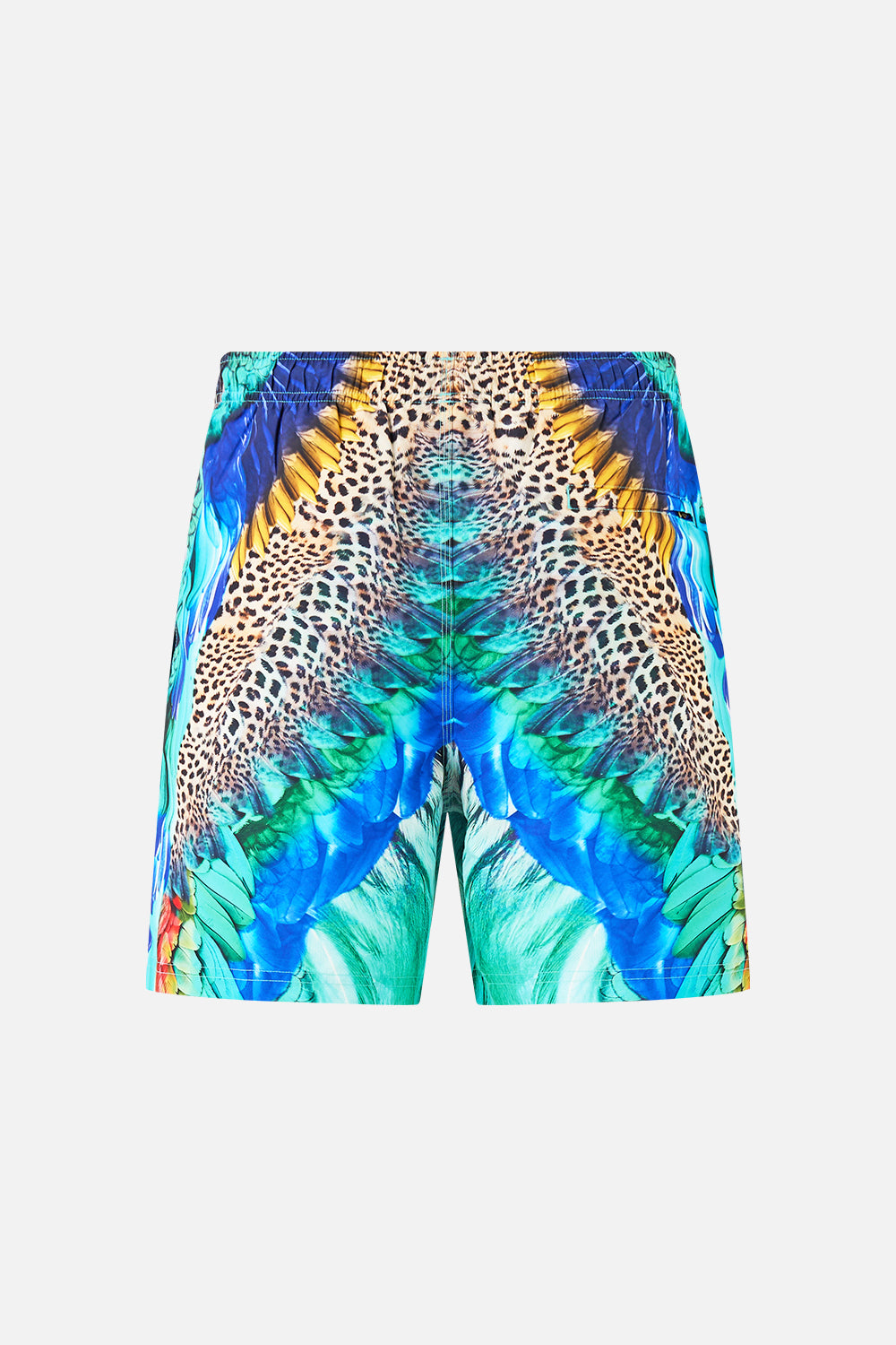 MID LENGTH BOARDSHORT WITH ELASTIC WAIST JUNGLE FLIGHT