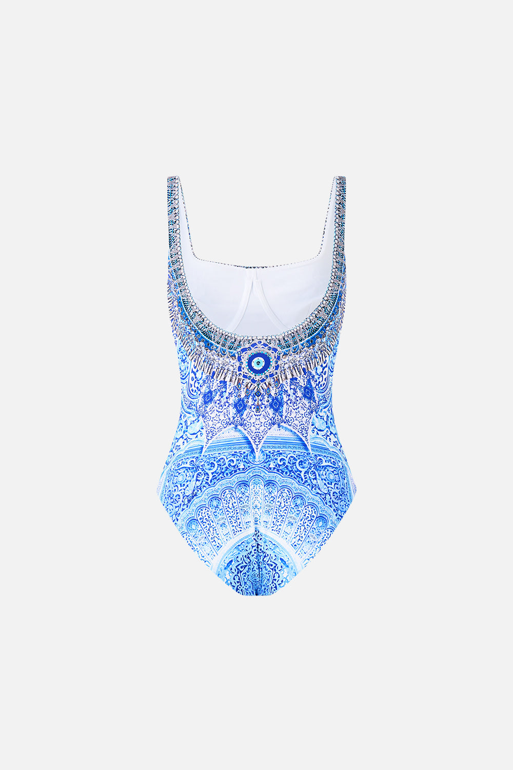 The CAMILLA RAGLAN BLOUSE WITH FRONT RUFFLE ARANJUEZ ANIMALIA in our  print.
