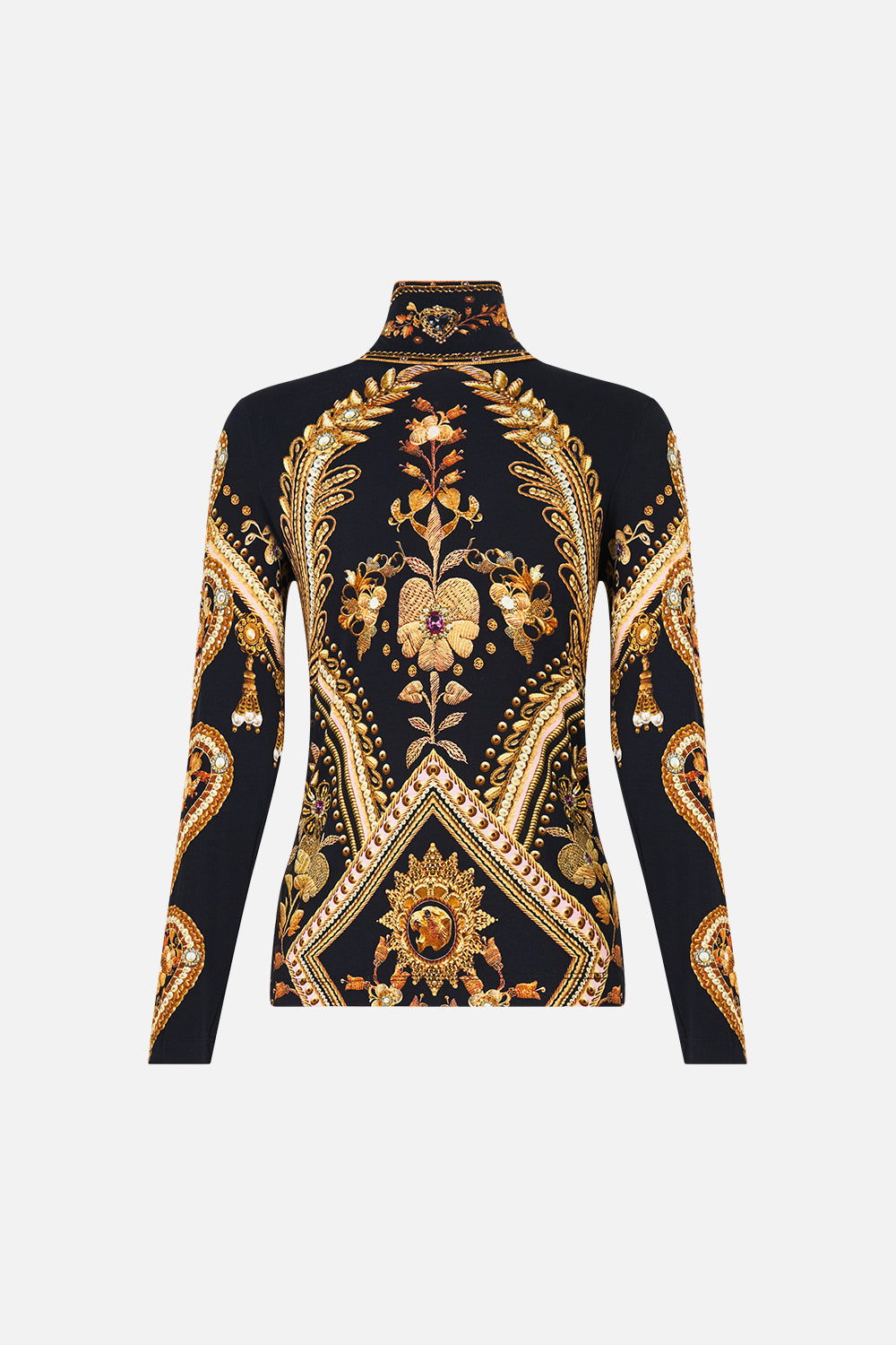 The CAMILLA TWIST FRONT BATWING DRESS WANDERLUST EMPIRE in our  print.