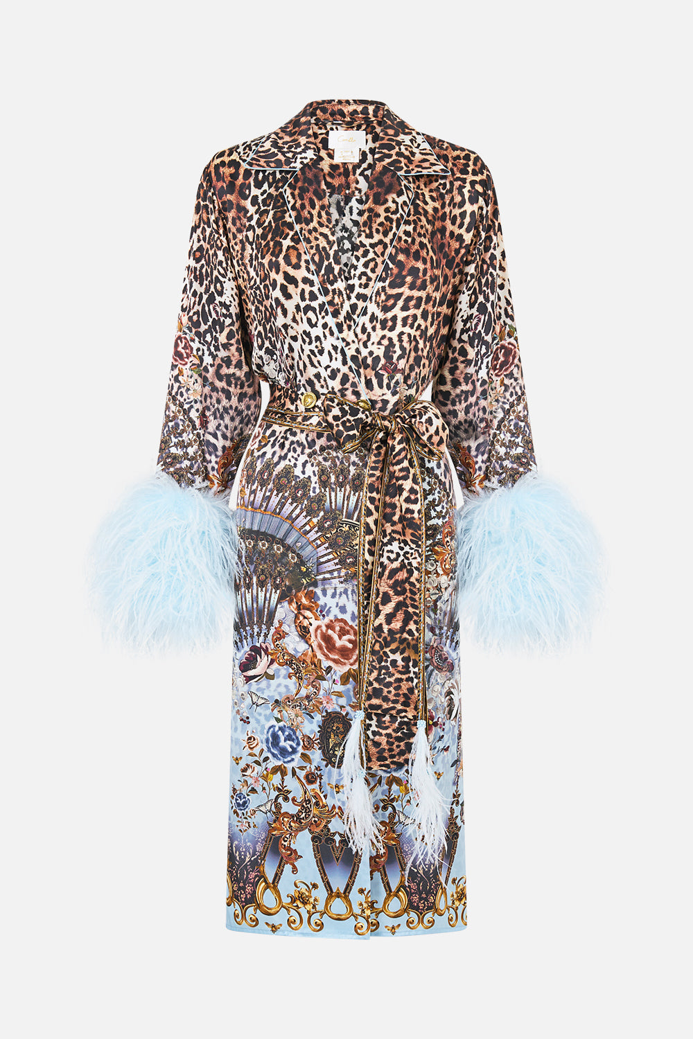 The CAMILLA LONG LINE ROBE MUSEUM MEMOIRS in our  print.