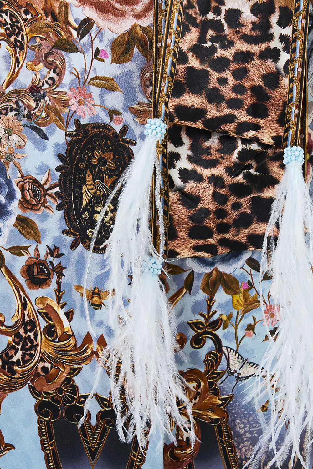 The CAMILLA LONG LINE ROBE MUSEUM MEMOIRS in our  print.