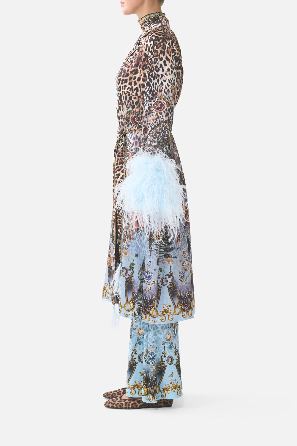 The CAMILLA LONG LINE ROBE MUSEUM MEMOIRS in our  print.