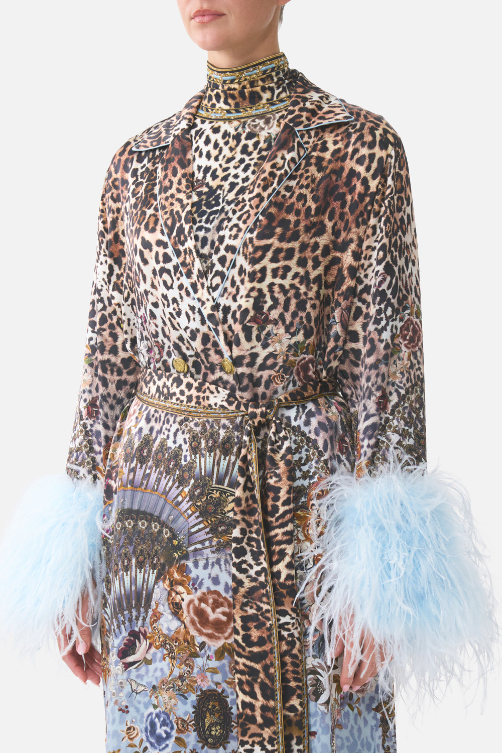 The CAMILLA LONG LINE ROBE MUSEUM MEMOIRS in our  print.