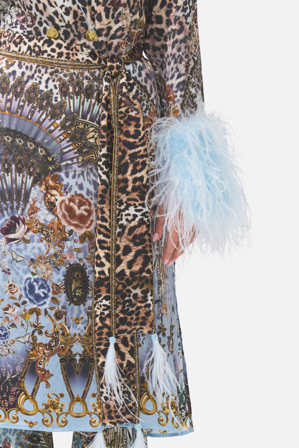 The CAMILLA LONG LINE ROBE MUSEUM MEMOIRS in our  print.