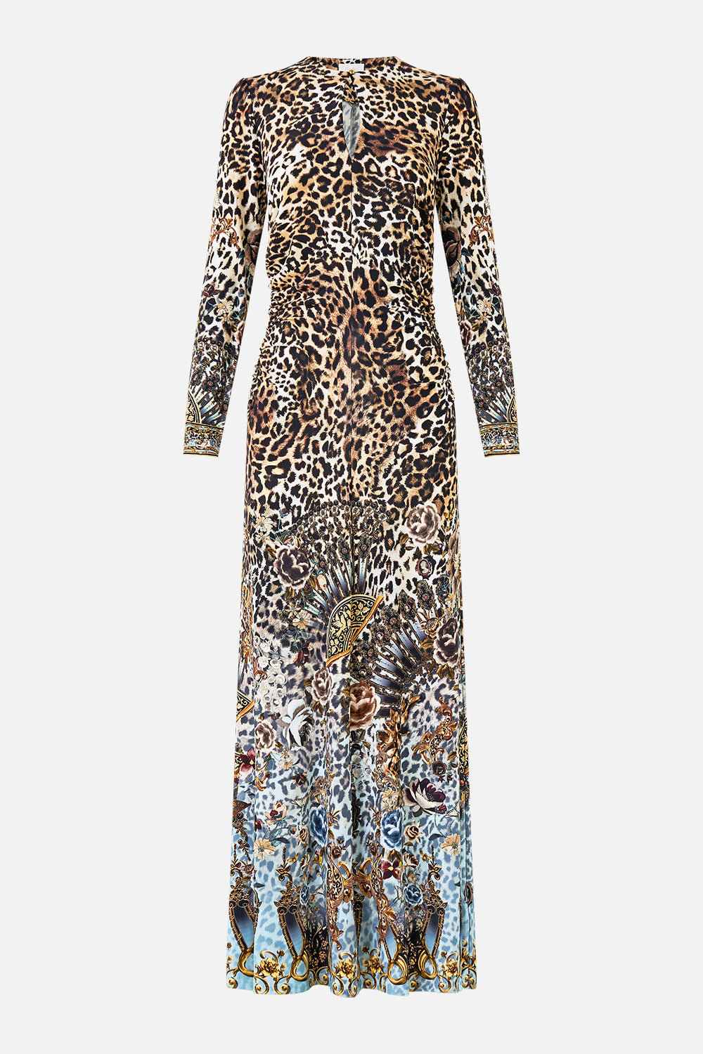 The CAMILLA STRAIGHT SCARF TOP PALACE ZOOLOGY in our PALACE ZOOLOGY print.