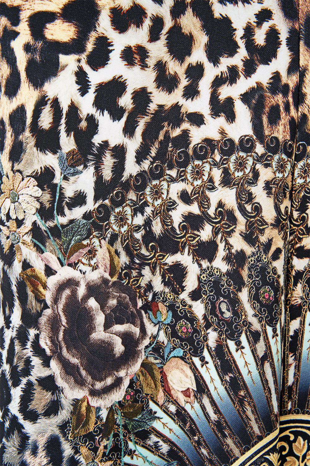 The CAMILLA STRAIGHT SCARF TOP PALACE ZOOLOGY in our  print.
