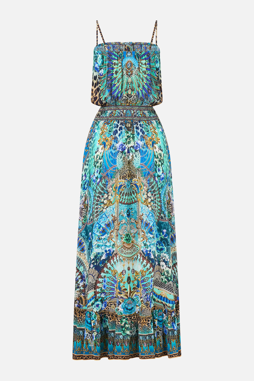The CAMILLA RING SCARF CLUTCH ART FOR THE ARTISANS in our  print.