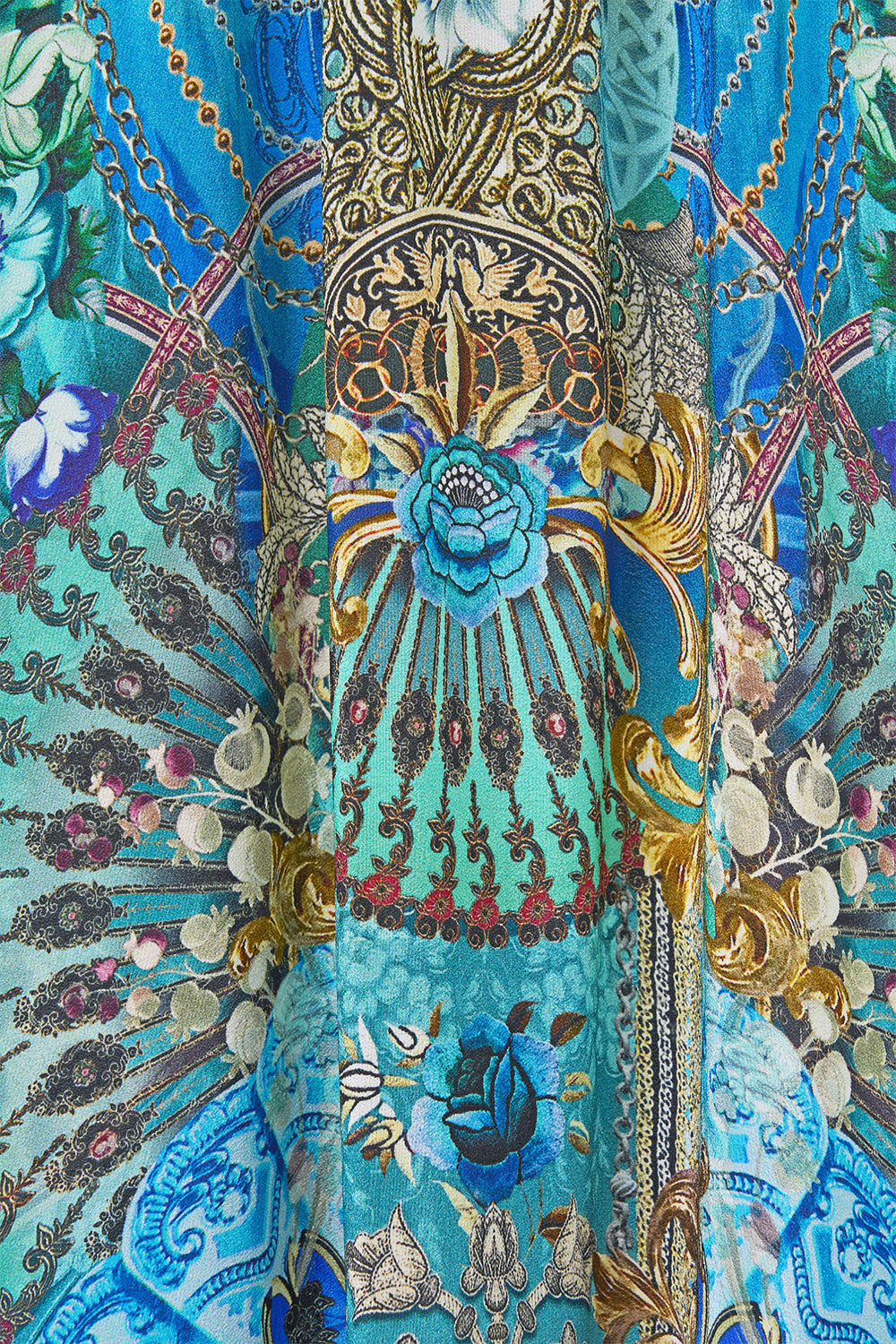 The CAMILLA RING SCARF CLUTCH ART FOR THE ARTISANS in our  print.