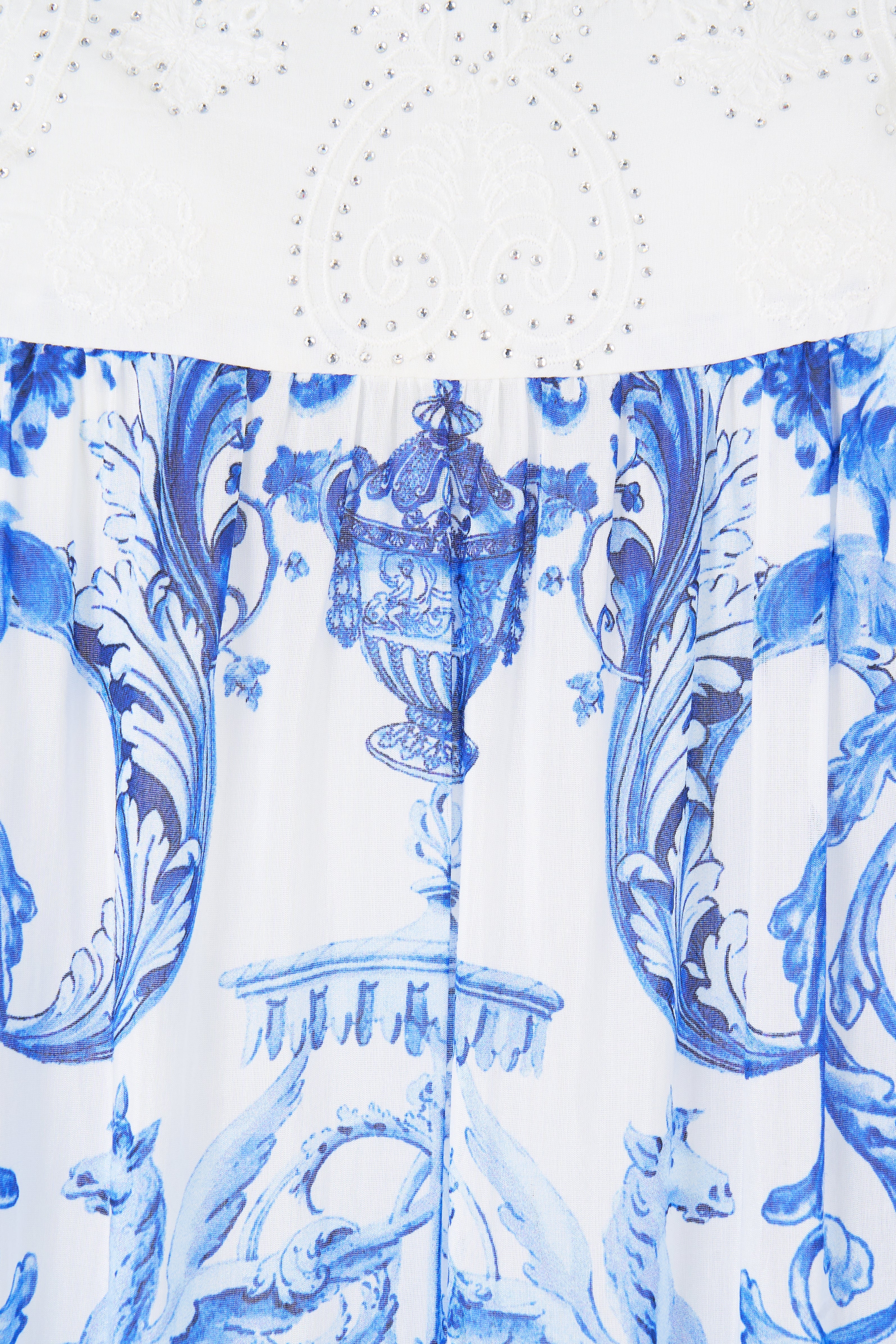 The CAMILLA DROP SHOULDER PLAYSUIT DIAL UP THE TILES in our  print.