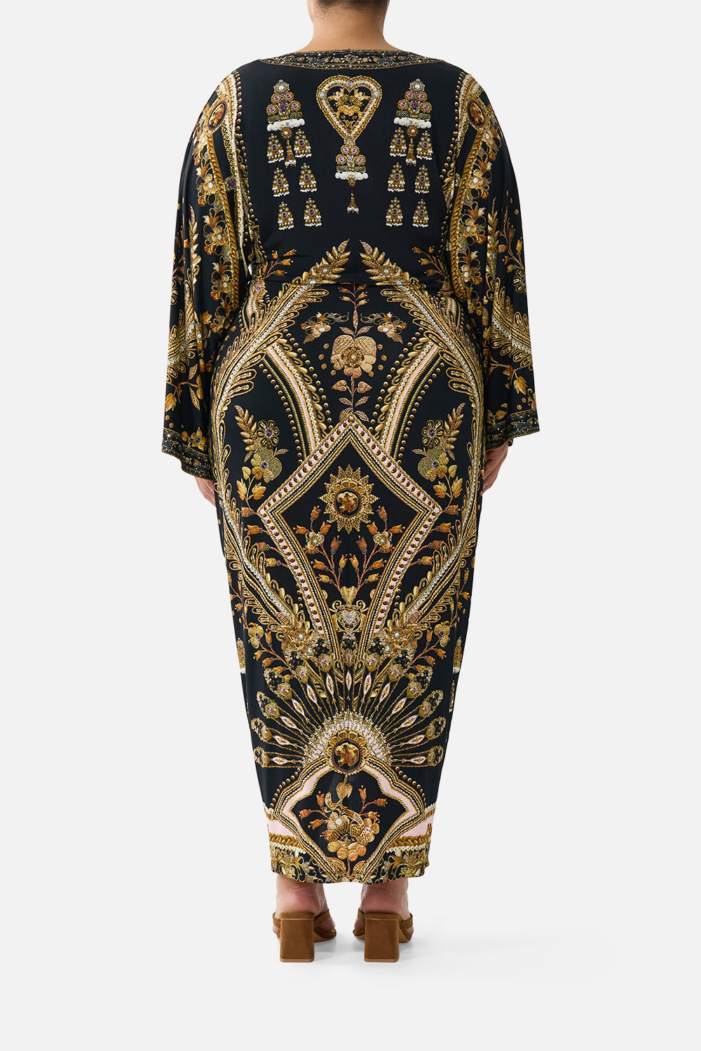 The CAMILLA SCRUNCHIE WITH TIE THE CALL OF CATALONIA in our THE CALL OF CATALONIA print.