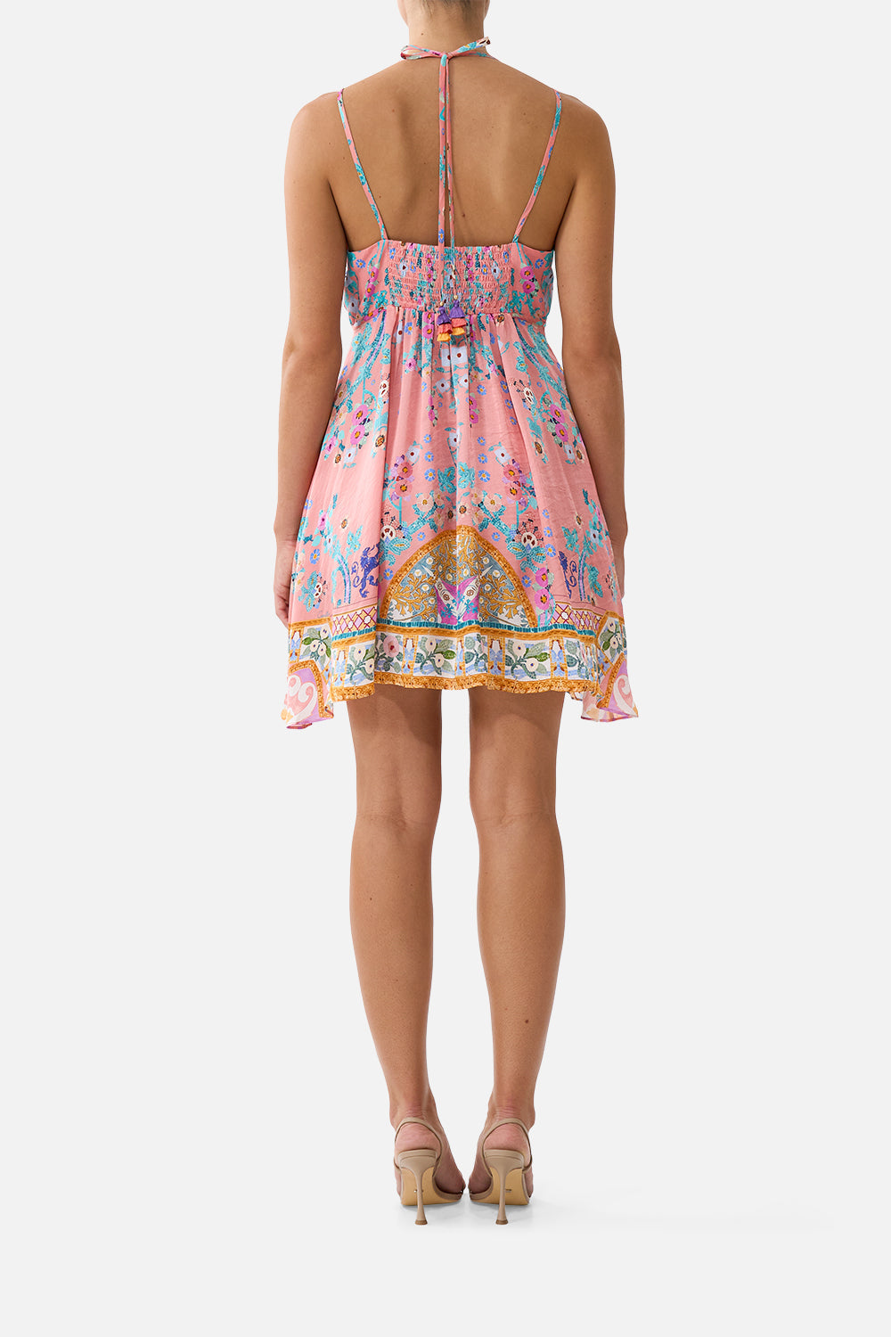 The CAMILLA MULTI WEAR LONG SARONG FLAMENCO EUPHORIA in our  print.
