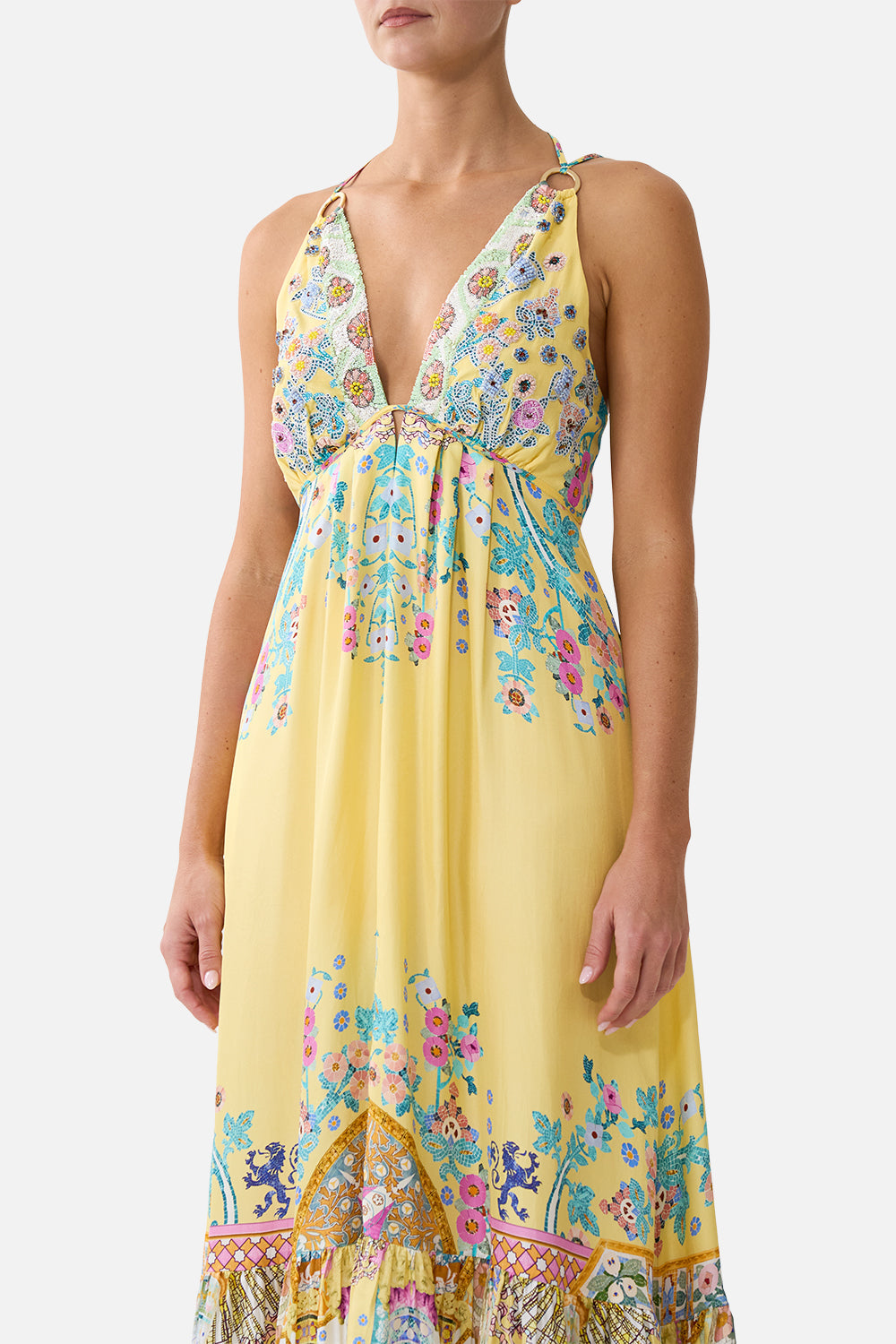 TIERED DRESS WITH HARDWARE BARCELONA BEB√â