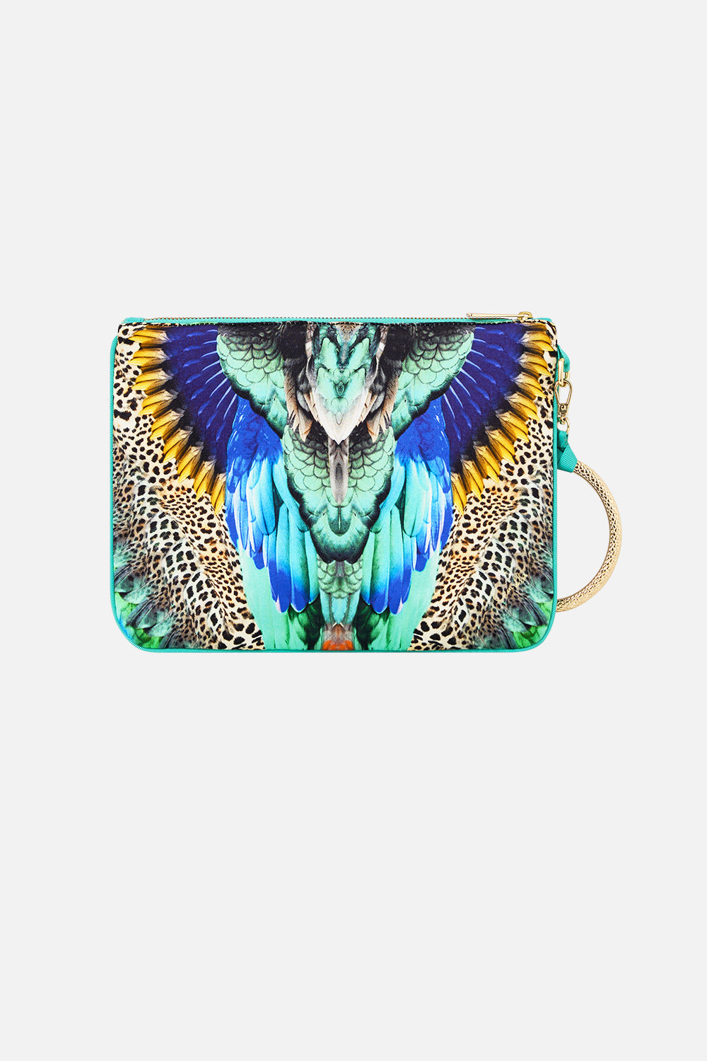 RING SCARF CLUTCH JUNGLE FLIGHT