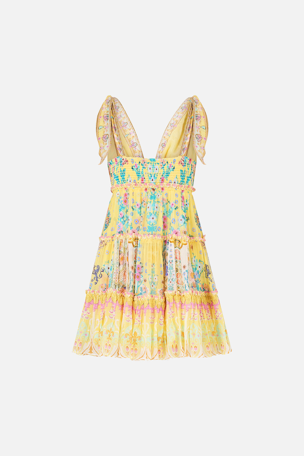 The CAMILLA UNDERWIRE SQUARE NECK ONE PIECE WITH SCOOP BACK ESPAÑA NIRVANA in our  print.