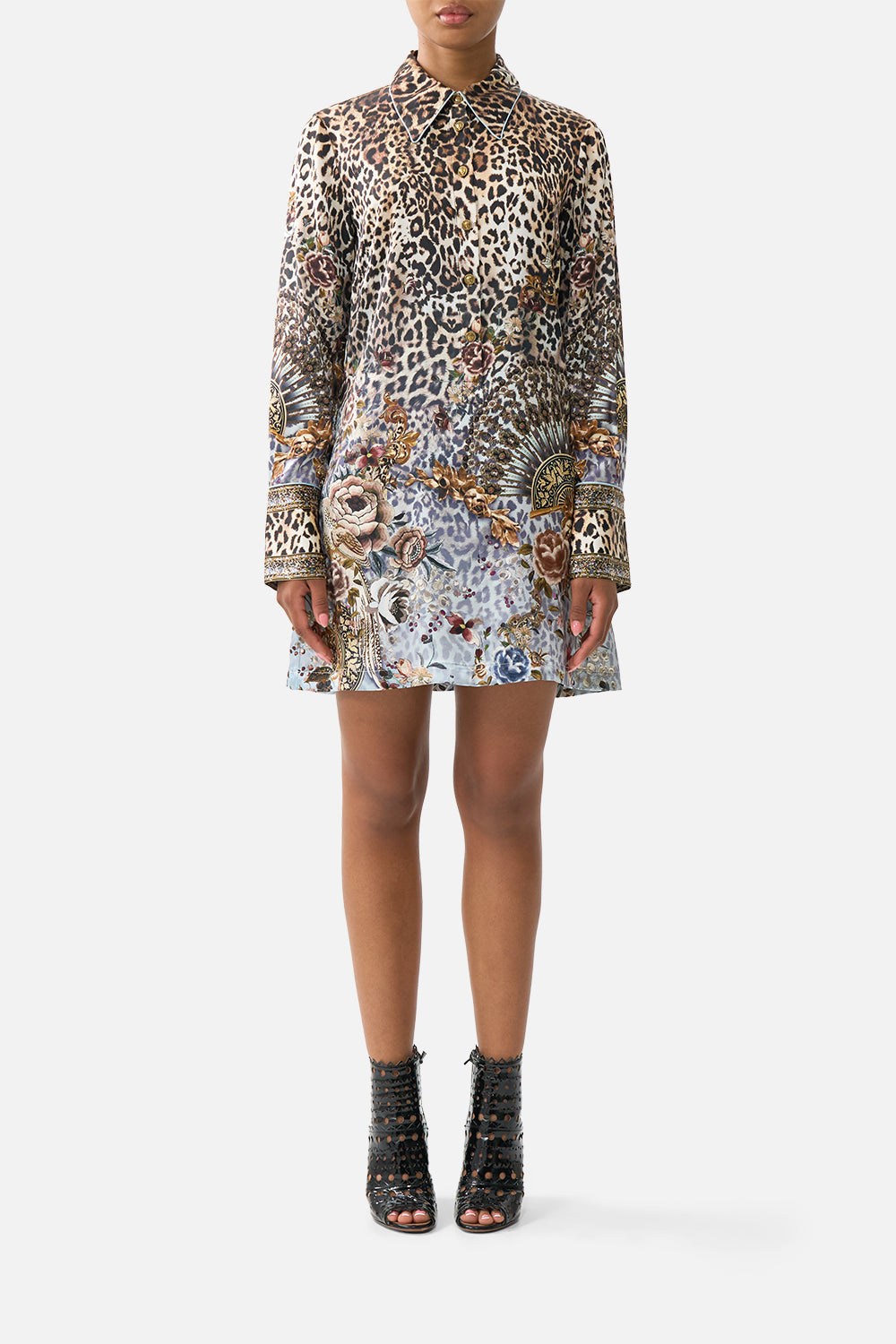 The CAMILLA SCOOP NECK ONE PIECE WITH CROSS BACK STRAPS THE CALL OF CATALONIA in our THE CALL OF CATALONIA print.