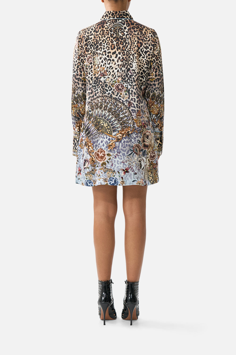 The CAMILLA SCOOP NECK ONE PIECE WITH CROSS BACK STRAPS THE CALL OF CATALONIA in our  print.