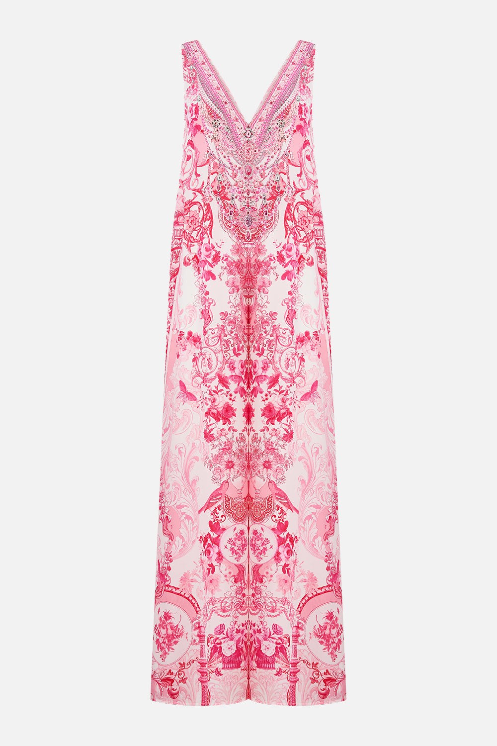The CAMILLA MID LENGTH BOARDSHORT WITH ELASTIC WAIST SEVILLIAN STYLE in our  print.