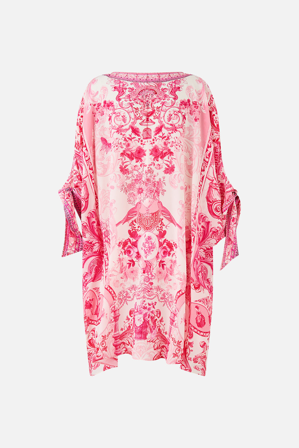 The CAMILLA ONE SHOULDER JERSEY CUT OUT DRESS NIGHT GARDEN in our NIGHT GARDEN print.